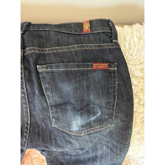 7 SEVEN FOR ALL MANKIND Dark Wash Bootcut Denim Jeans Women’s Size 30 - Picture 4 of 7